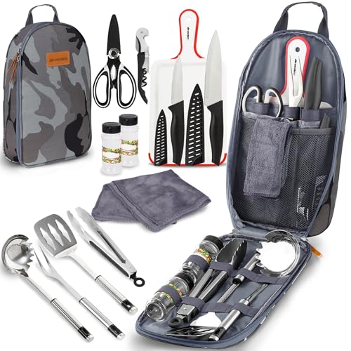 Wealers Camp Kitchen Cooking Utensil Set Travel Organizer - Image 3