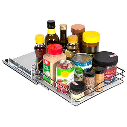 Pull Out Spice Rack for Cabinet, Spice Organizer 10 ⅜"W x - Image 4