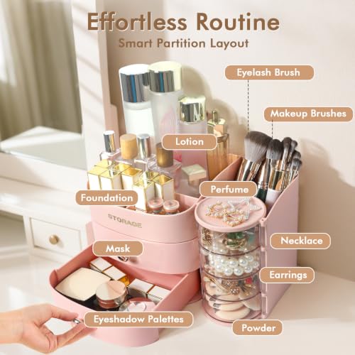 XIAPIA Makeup Organizer Countertop, Make Up Organizer for Vanity - Image 4