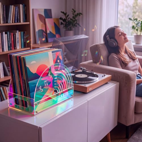Xuhal Laser Acrylic Vinyl Record Holder, Vinyl Record - Image 3
