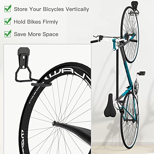 Housolution Bike Wall Mount with Fixed Hook, [4 Pack] Bike - Image 5