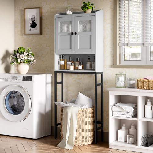 Over The Toilet Storage Cabinet, Bathroom Organizer Over - Image 5