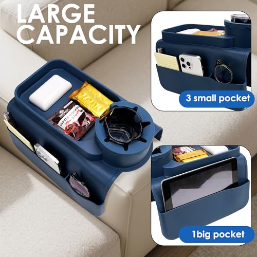 Silicone Couch Caddy for Wide Arms (6-12") with Cup Holder - Image 5