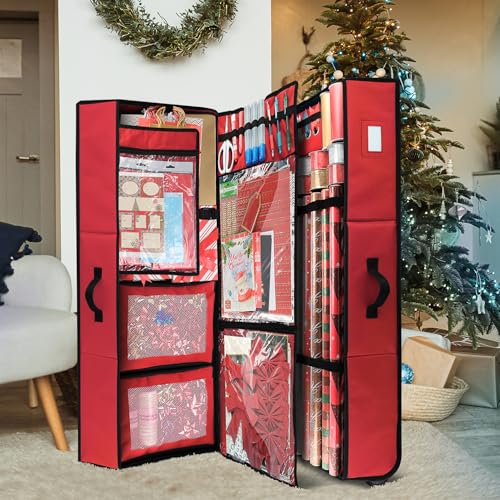 Hearth & Harbor Wrapping Paper Storage Container | Home Organization - Image 3