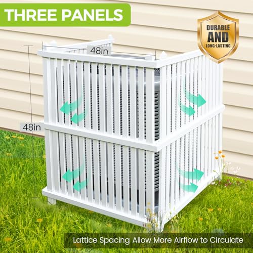 Air Conditioner Fence 48" W X 48" H Trash Can Fence Pool - Image 3