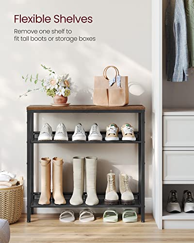 VASAGLE 4-Tier Shoe Rack, Adjustable, Freestanding - Image 7