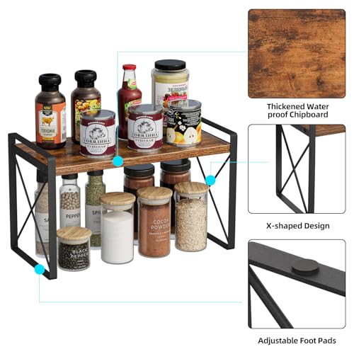Giikin Countertop Shelf Organizer, Cupboard Stand Spice Rack - Image 3