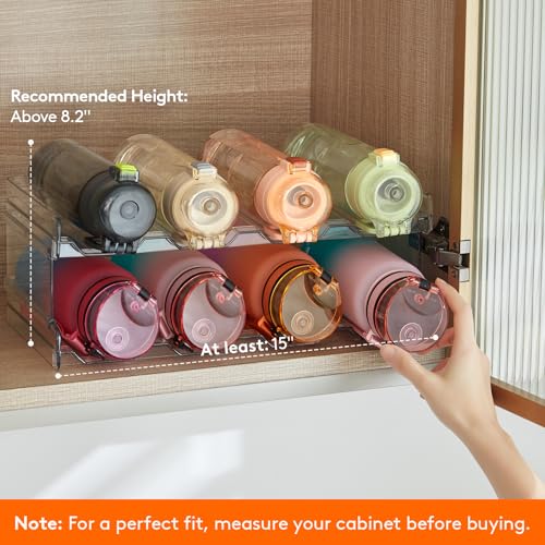 Lifewit Stackable Water Bottle Organizer for Cabinet | All Products - Image 4