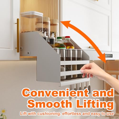 Pull Down Storage Shelf for Kitchen Upper Cabinet - Image 4