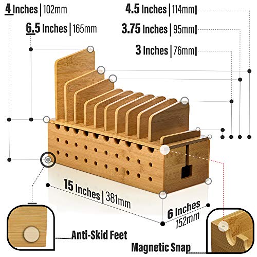 Prosumer's Choice 10 Device Bamboo Cell Phone Charging Stations | - Image 3