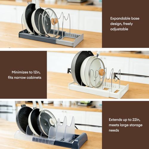 Pot Lids Organizer Rack for Cabinet and Countertop - | All Products - Image 7