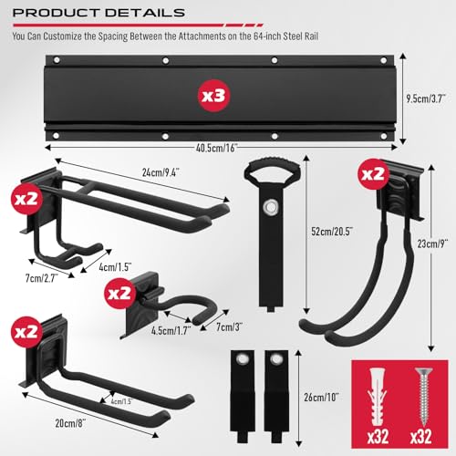 SEDY 48" Heavy Duty Garage Wall Organizer, Wall Mount Tool - Image 3