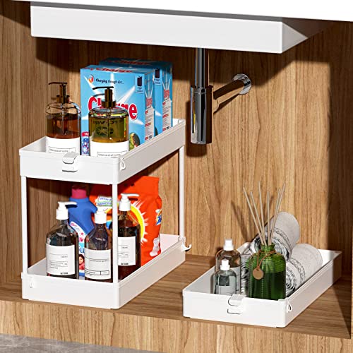 SPACEKEEPER 3 Tier Rolling Cart, Bathroom Cart Organizer - Image 4