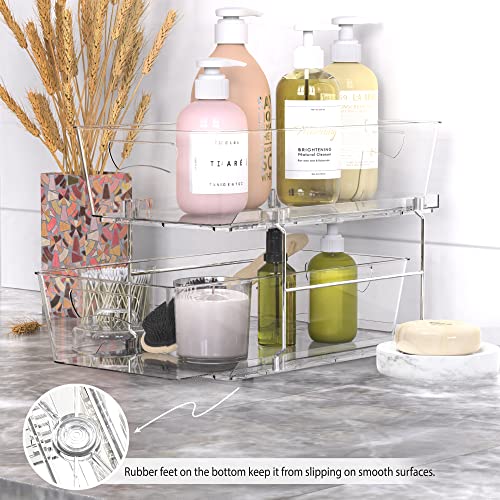 Simple Houseware 2 Tier Basket Drawer Cabinet Pull-Out Organizer - Image 8