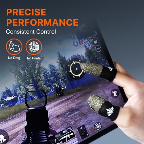Jwh 20 Pack Mobile Phone Gaming Finger Sleeves with 2 Pcs Storage - Image 3