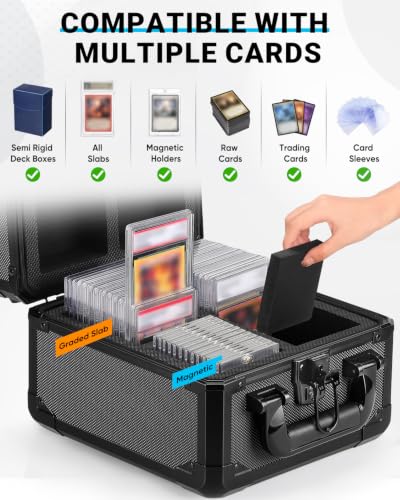 Graded Card Storage Box with Display Window, Stores Up - Image 5
