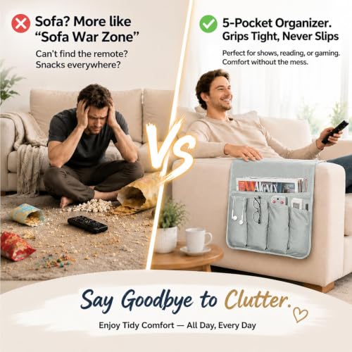 Armchair Caddy for Recliner, Non Slip Sofa Arm Organ | All Products - Image 4