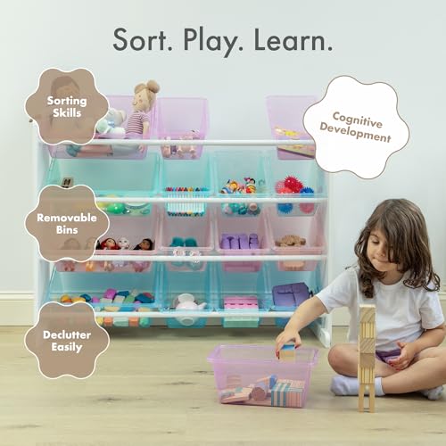 Humble Crew Kids Toy Organizer with 16 Bins, 4 Tier - Image 7