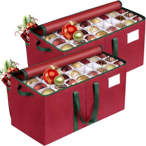 Christmas Ornament Storage Box, Store Up to 128 Ornaments - Image 2