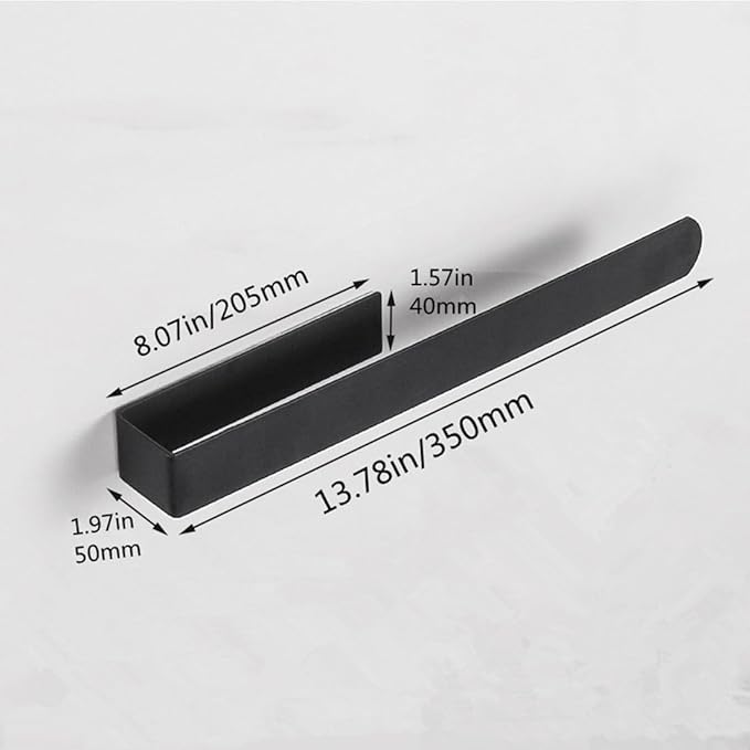 szhdxsy Towel Holder SUS 304 Stainless Steel Towel Rod, Self Adhesive Towel Holder Towel Rod Towel Rack for Bathroom,Kitchen (Black 14in)