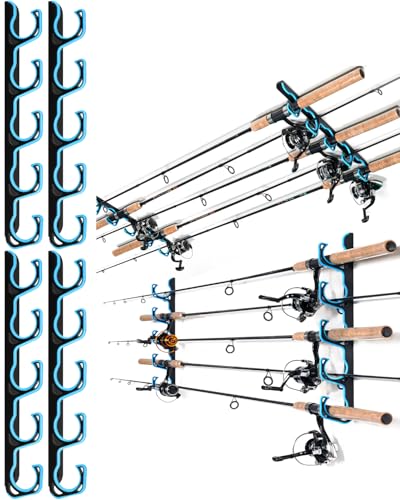 Fishing Rod Rack,Wall or Ceiling Mounted Pole Holder Garage - Image 2