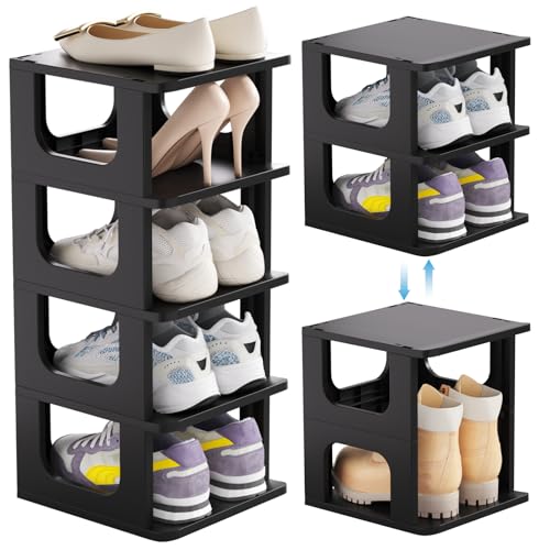 HAIXIN 5-Tier Shoe Rack for Small Spaces Narrow Shoe Organizer - Image 2