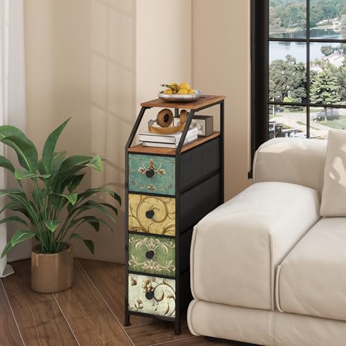 Tohomeor Narrow Dresser Tall Skinny Storage Tower Vertical Slim - Image 3