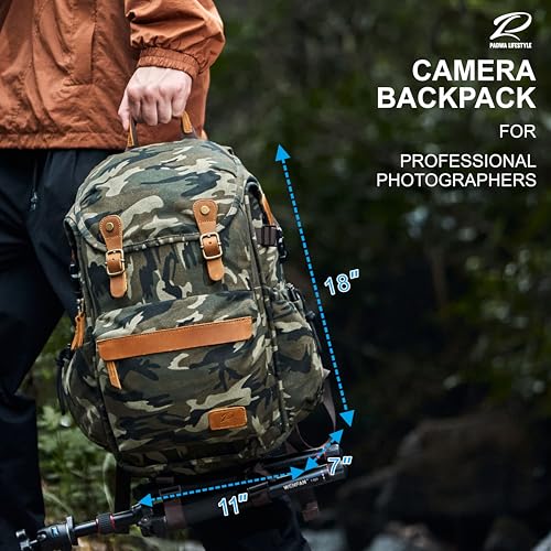 Padwa Lifestyle Camouflage Canvas Camera Backpack - | All Products - Image 5