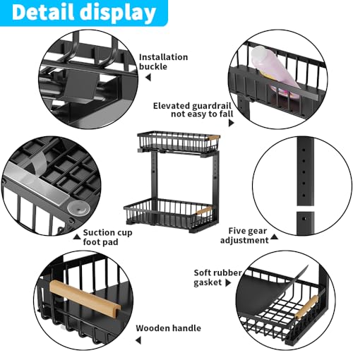 Under Sink Organizer, 2 Tier Metal Under Sink Organizers - Image 6