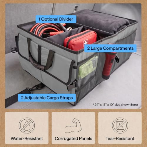 GORILLA GRIP Trunk Organizer for SUV and Cars, Large Capacity - Image 6