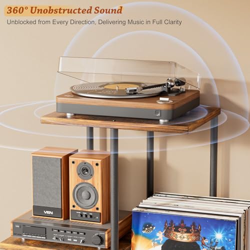 Record Player Stand, Vinyl Record Storage Holder | Home Organization - Image 7