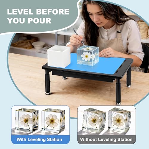 Resin Leveling Table for Epoxy, Resin Table 3 Height Settings - Image 4
