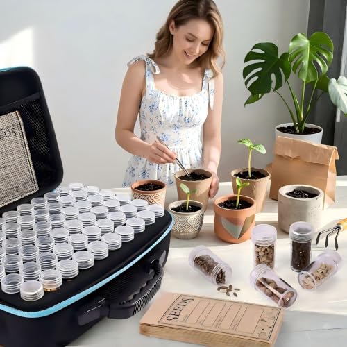 120 Slot Seed Storage Organizer Box, Hard Shell Seed Saver - Image 3