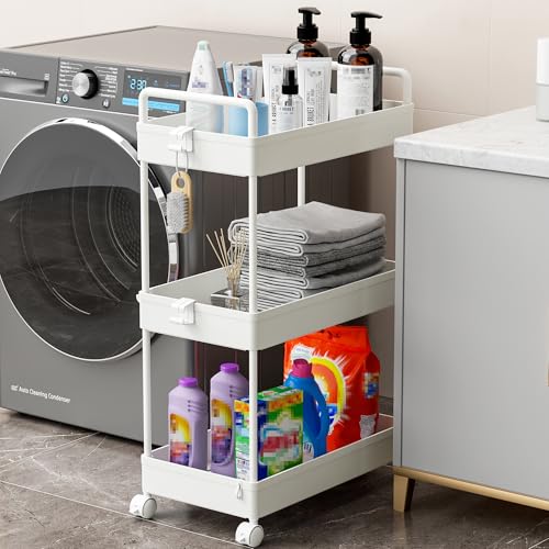 Ronlap 3 Tier Slim Rolling Storage Cart with Wheels Utility - Image 5
