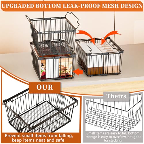 Large Freezer Organizer Bins for 5 to 9 Cu.Ft,Leak-Proof Bottom，3 - Image 3