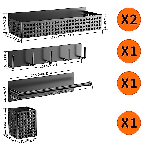 Magnetic Spice Rack for Refrigerator Set of 5 for Kitchen - Image 3