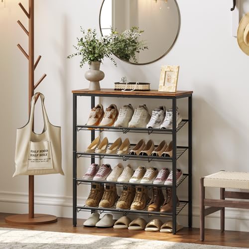 Nunsino Shoe Rack for Closet,5 Tier Shoe Organizer for Entryway - Image 3