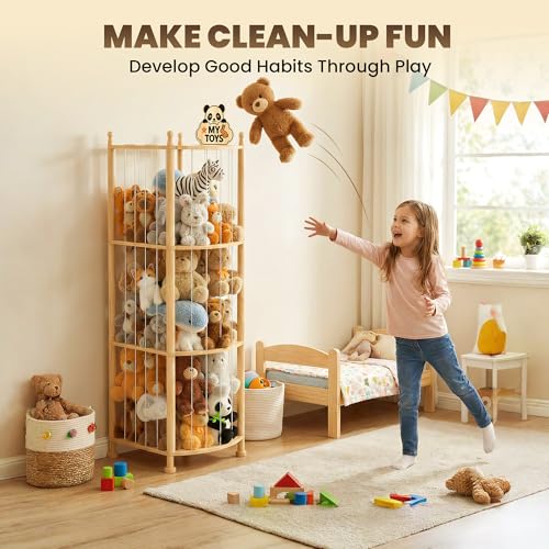 Stuffed Animal Storage Organizer, Wooden Toy Storage | All Products - Image 3