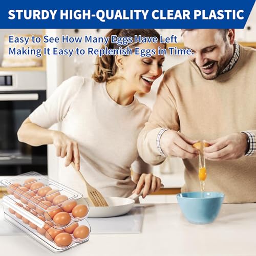 MesRosa Egg Holder for Fridge, Automatic Rolling Egg | All Products - Image 6
