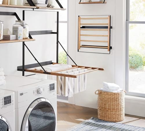 TOMACE Wall Mounted Clothes Drying Rack Laundry Drying - Image 3