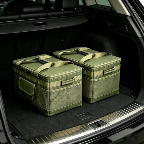 57L Tactical Camping Storage Bag -Olive Green, Waterproof - Image 3