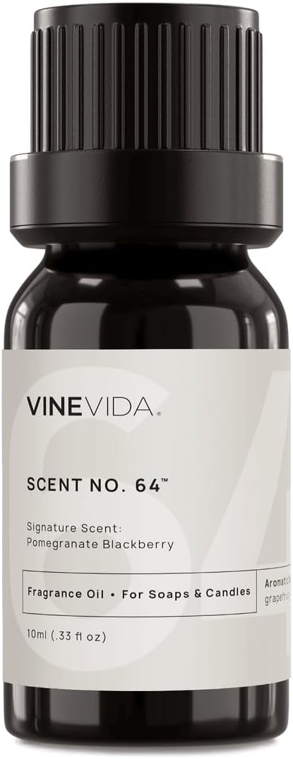VINEVIDA Fragrance Oil [0.33oz] - Scent No.64 for Candle & Soap Making - USA Made - Natural Candle Scents