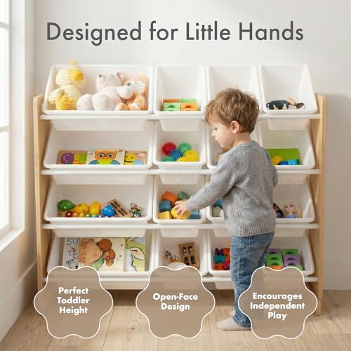 Humble Crew Kids Toy Organizer with 16 Bins, 4 Tier - Image 4