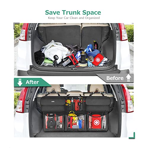 Oasser Trunk Organizer for Car, 6 Storage Compartments 40x19inch - Image 4
