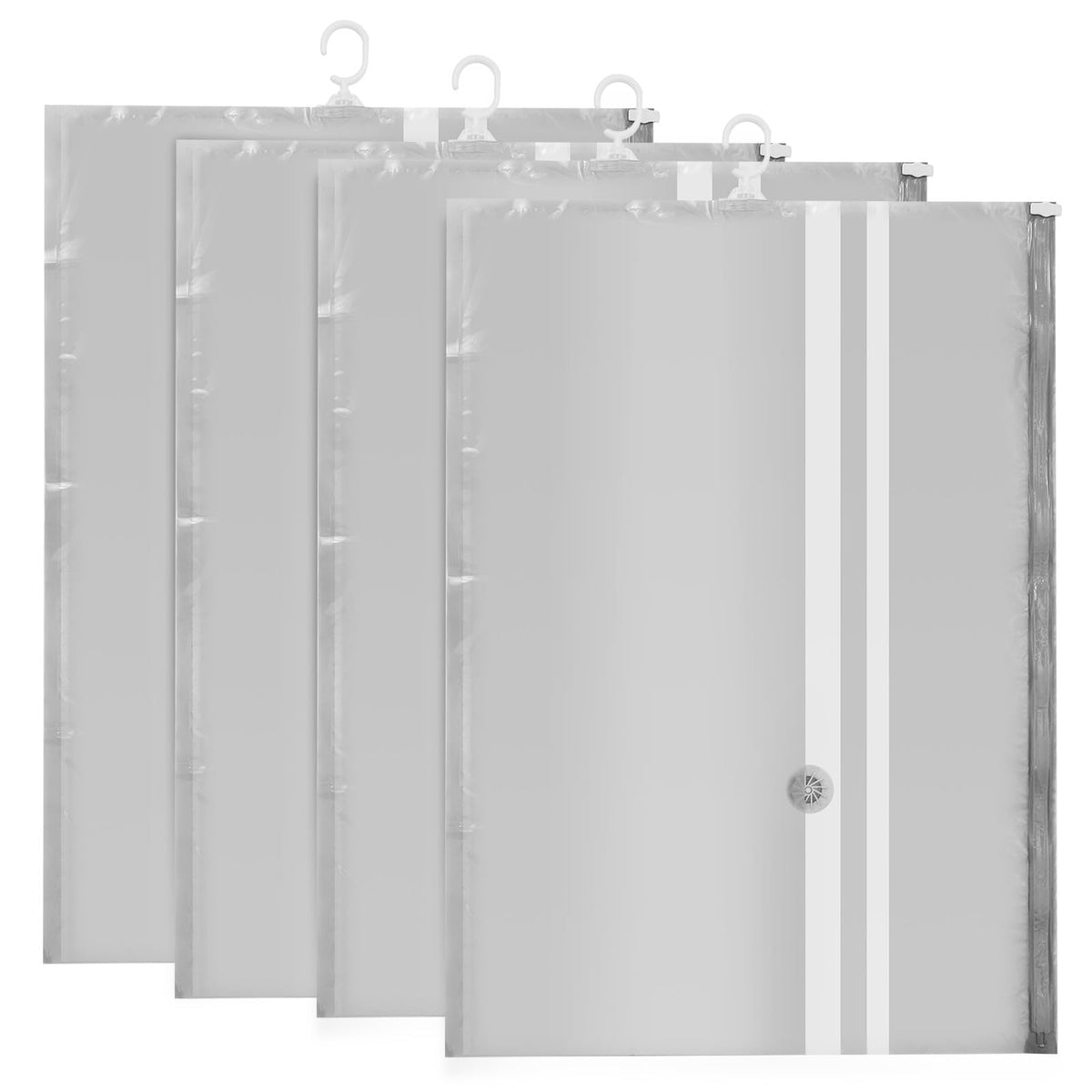 Hanging Vacuum Storage Bags 4 Pcs for Clothes 65x90cm - Image 1