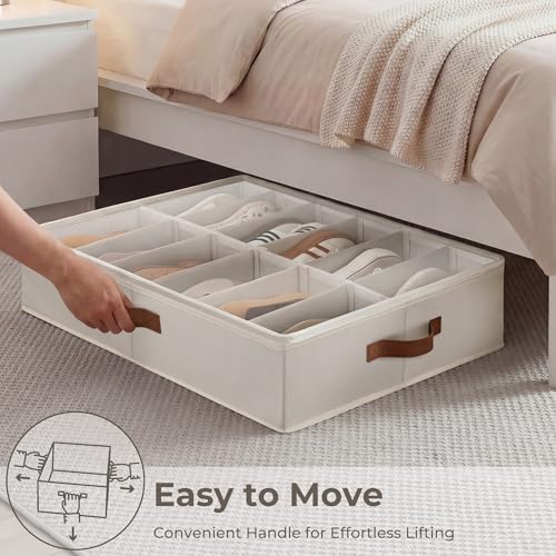 StorageWorks 2-Pack 24-Pair Under Bed Shoe Storage Organizer - Image 7