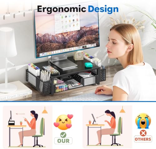 Simple Trending Monitor Stand Riser, Desk Organizer | All Products - Image 5