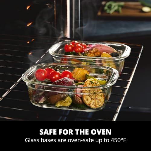 Rubbermaid Brilliance Glass Food Storage Containers, 3.2 Cup - Image 3