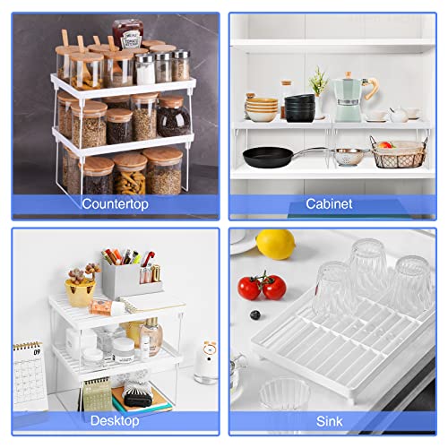 NiHome 4-Pack Stackable Plastic Kitchen Storage Shel | All Products - Image 3
