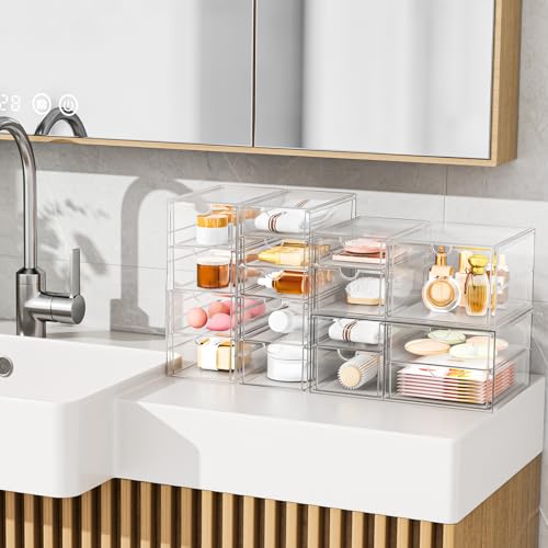 Stackable Storage Drawers, Acrylic Organizers,7 Drawers - Image 8